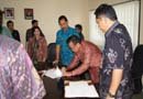 Penanda tanganan berita acara kesepakatan antara Pemerintah Kabupaten Badung dan Pemerintah Kota Denpasar